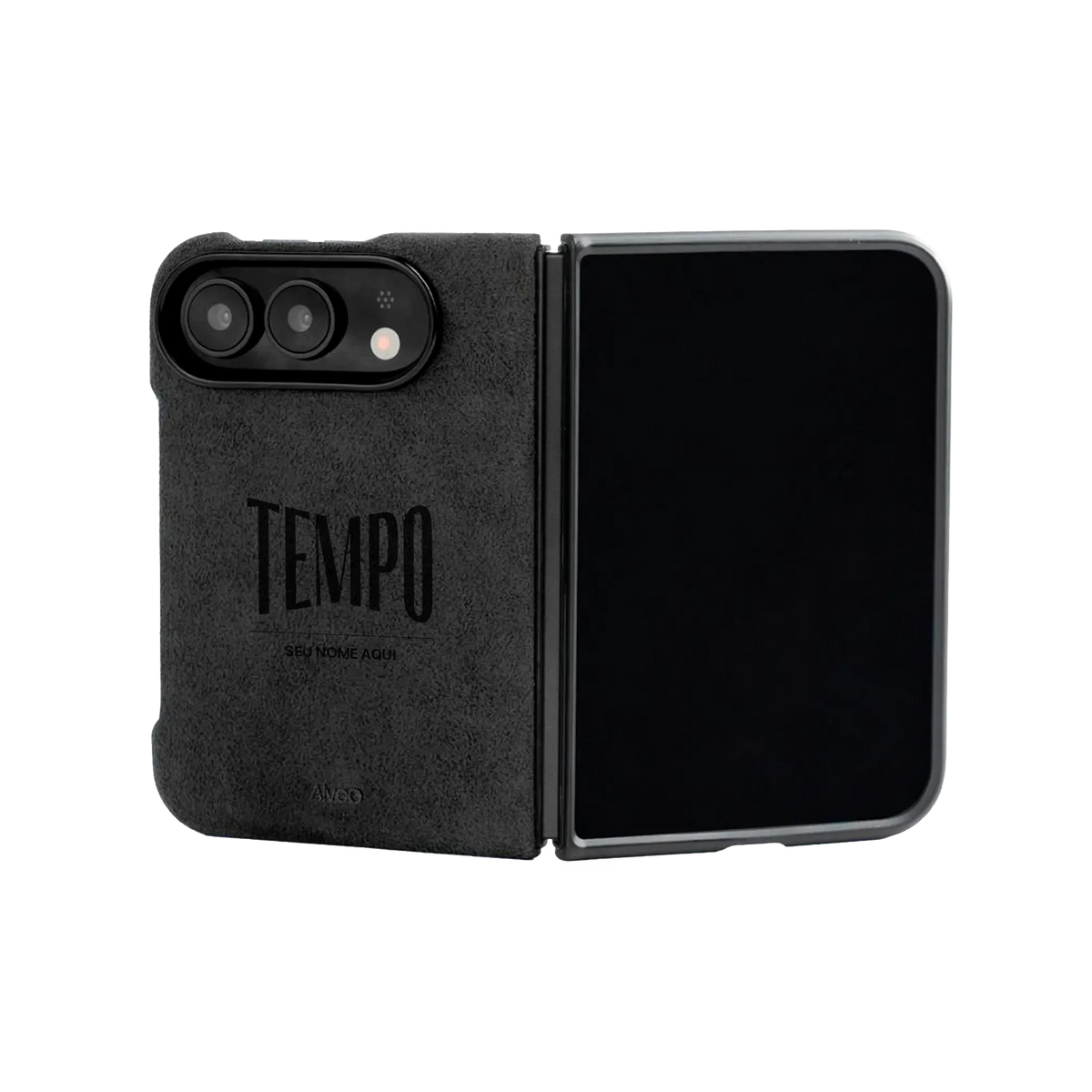 Alveo x Tempo - iPhone Duo - Case Alcantara - Dark Charcoal