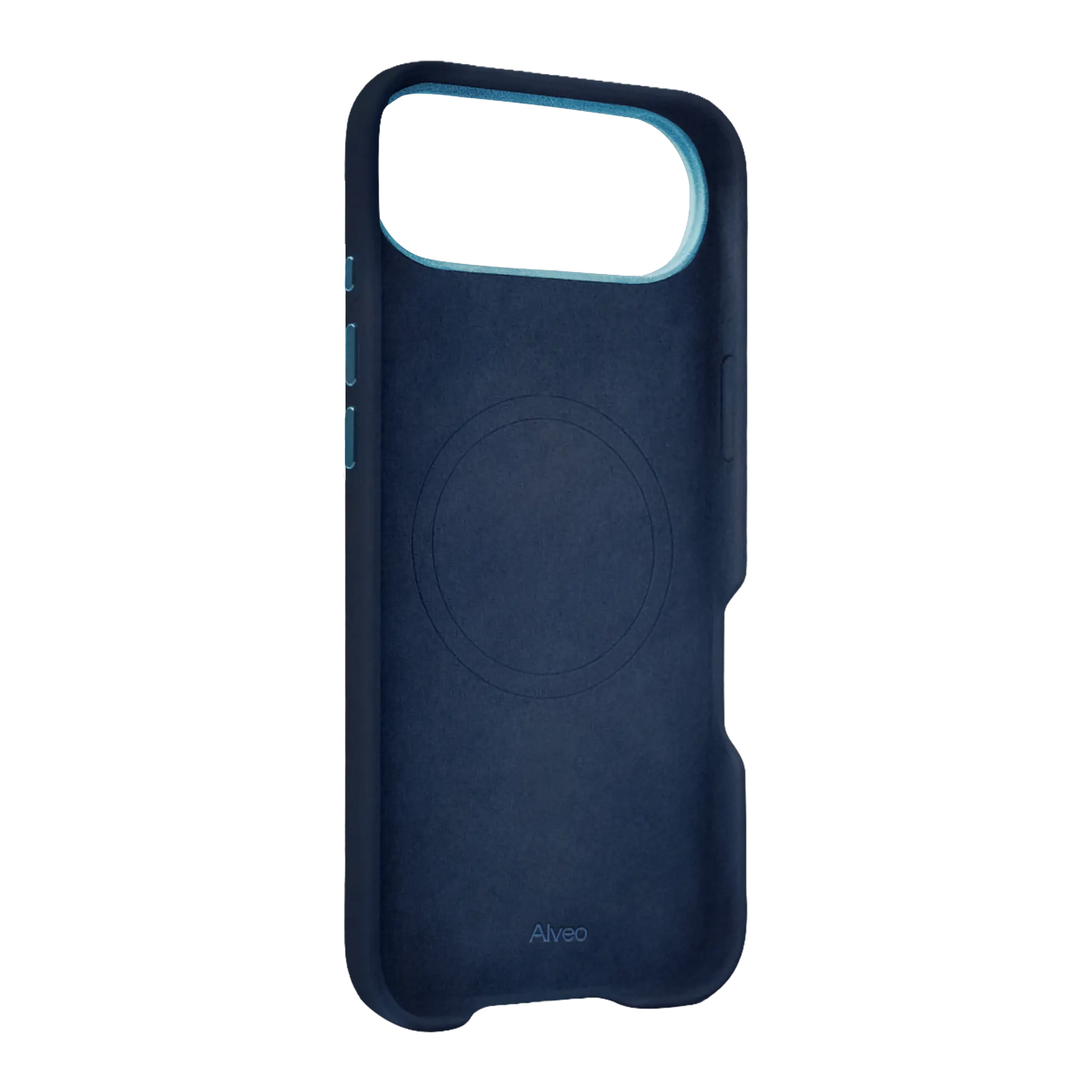 iPhone Air Sea Blue Case Lateral Alcantara - Alveo