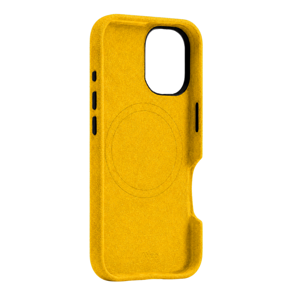 iPhone 16 - Case Alcantara - Banana